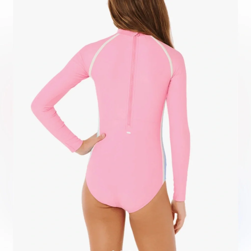Rip Curl Kid Girls' Surf Revival Long Sleeve One Piece Surfsuit Size 12